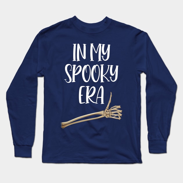 In My Spooky Era Spooky Season Retro Halloween Funny Ghost Long Sleeve T-Shirt by printalpha-art